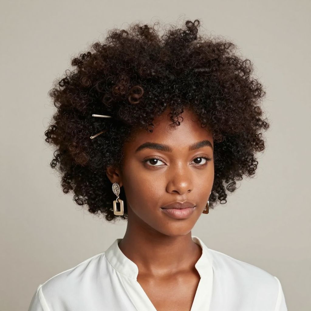 Afro Puff with Defined Edges