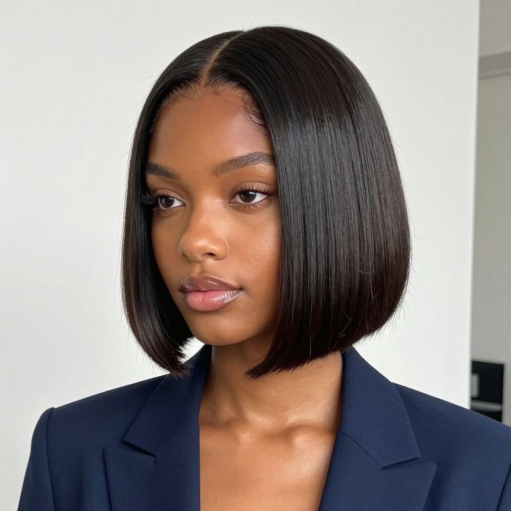 Sleek Blunt Bob