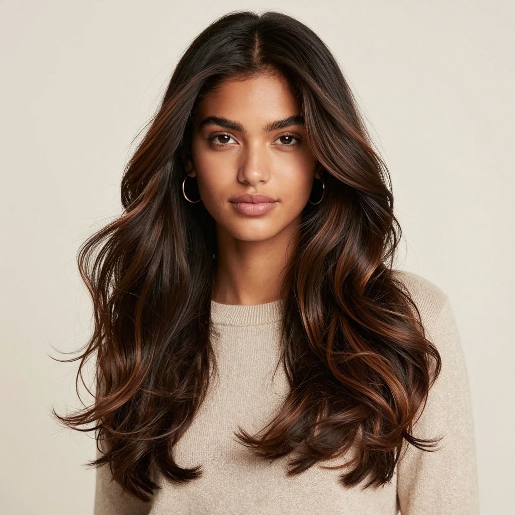 Mermaid Waves with Middle Part