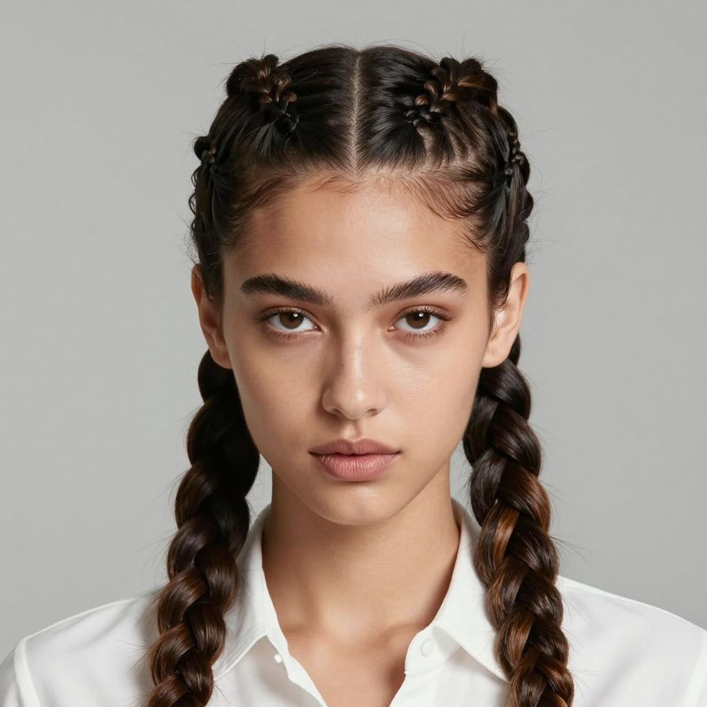 Zigzag Part Braids