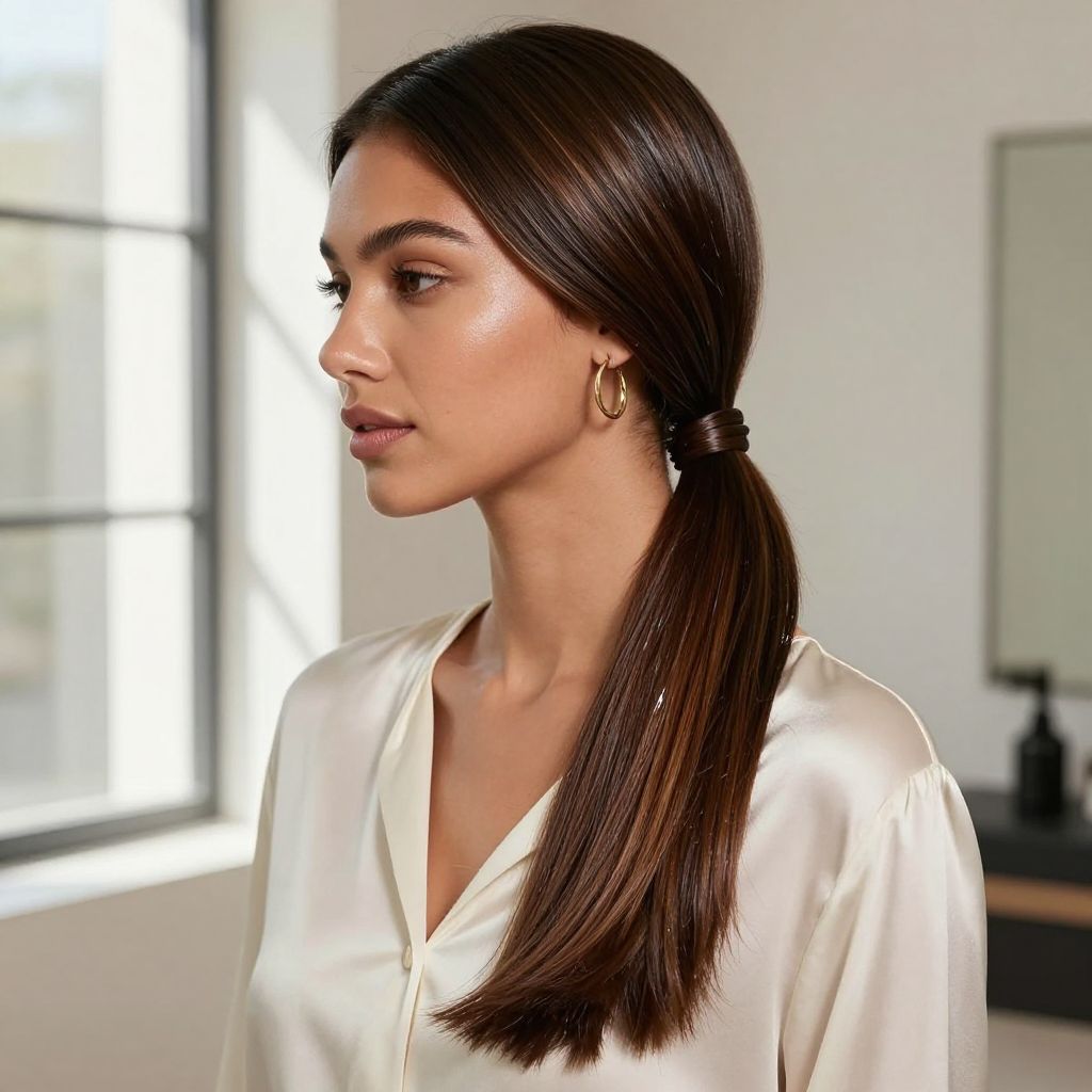 Sleek Low Ponytail