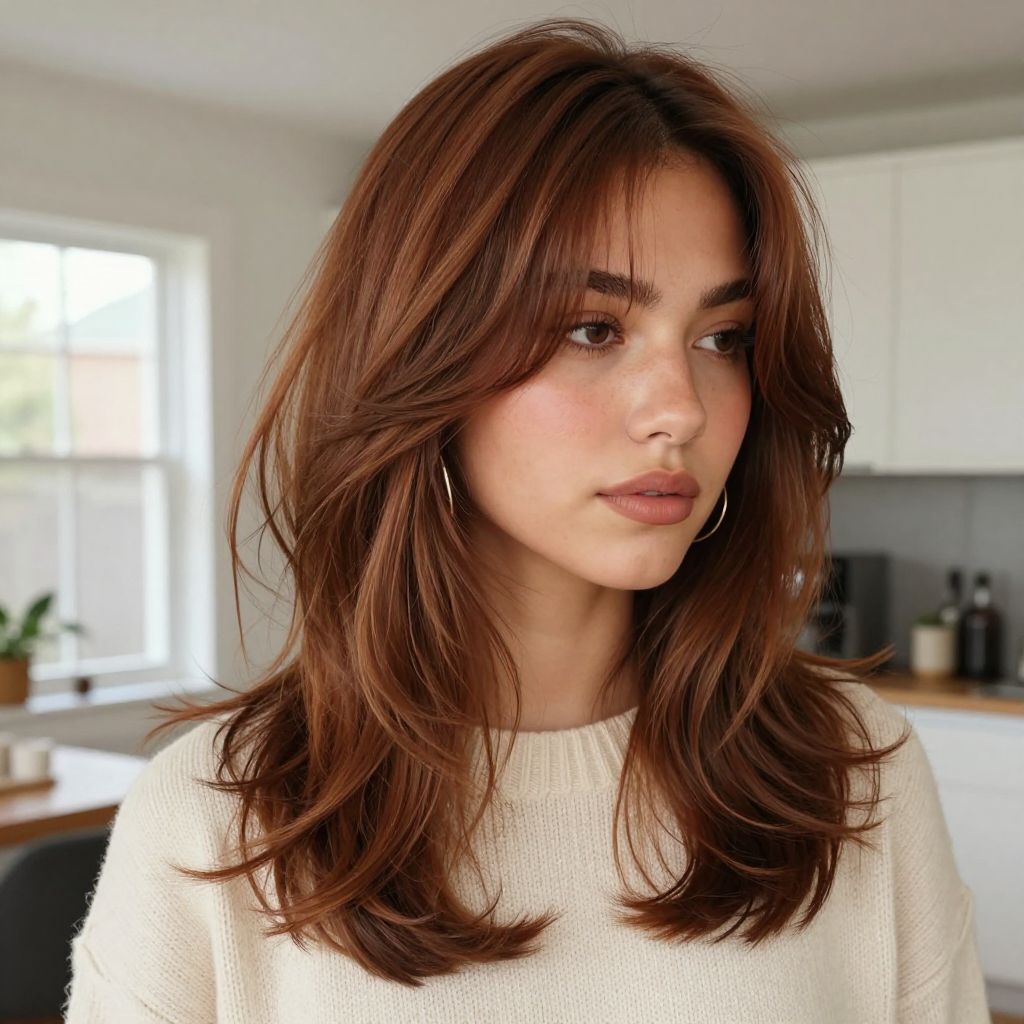 Side Swept Bangs With Loose Waves