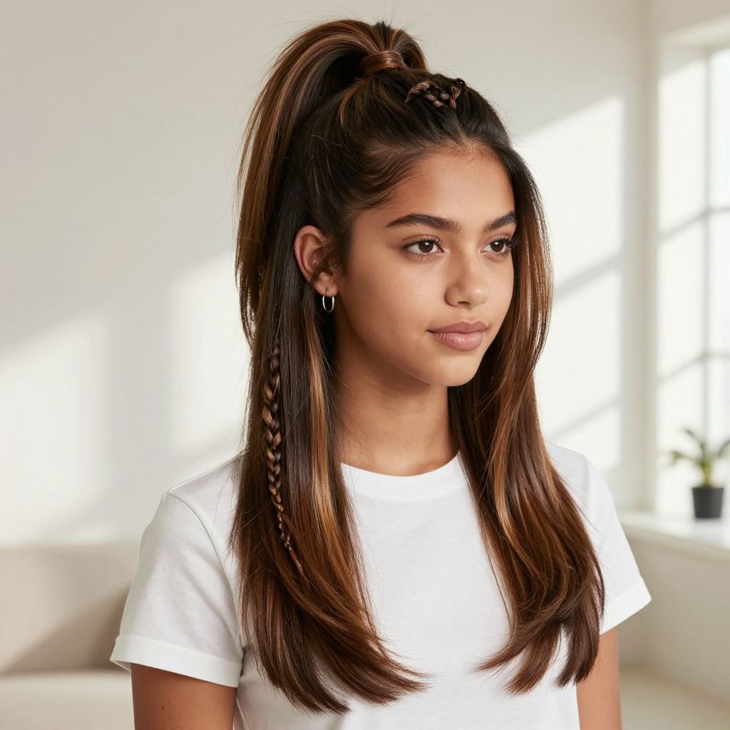 Classic High Ponytail with a Twist