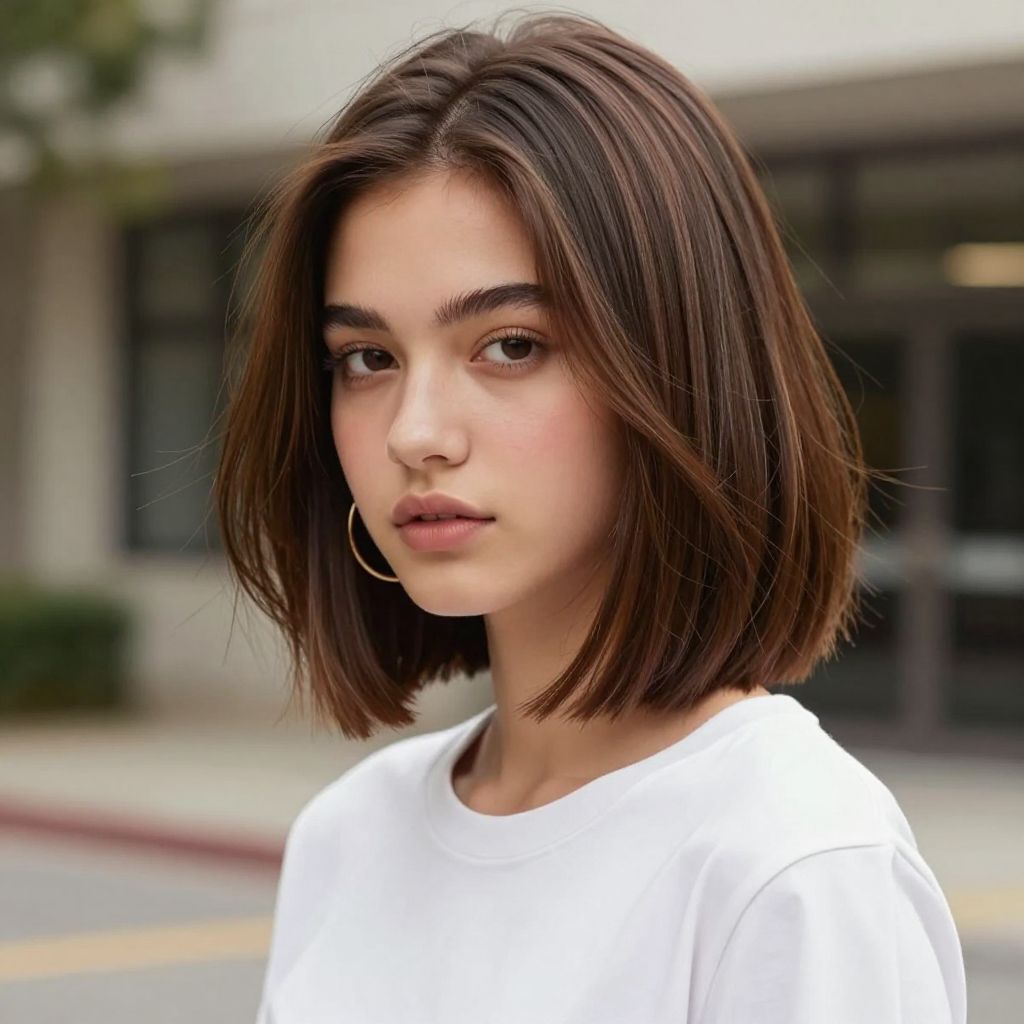 Blunt Bob with Textured Ends