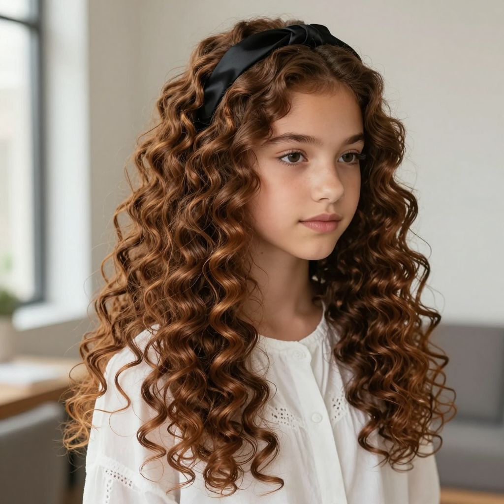 Loose Spiral Curls with Headband