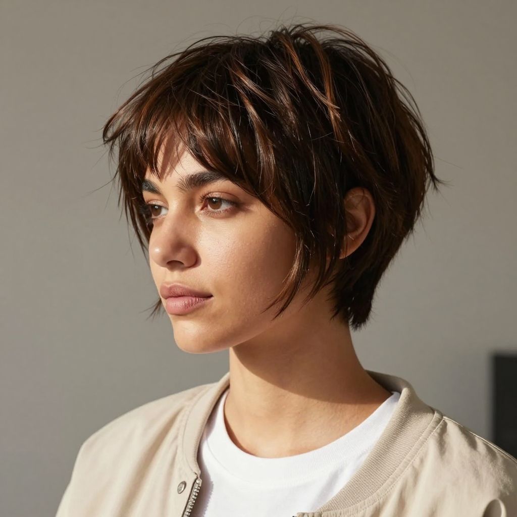 Pixie Cut with Side Bangs