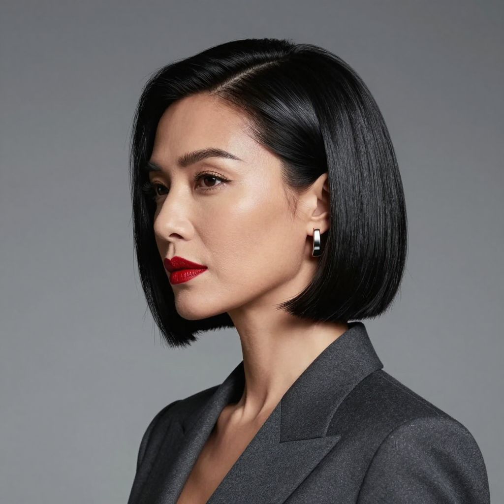 Sleek Blunt Bob