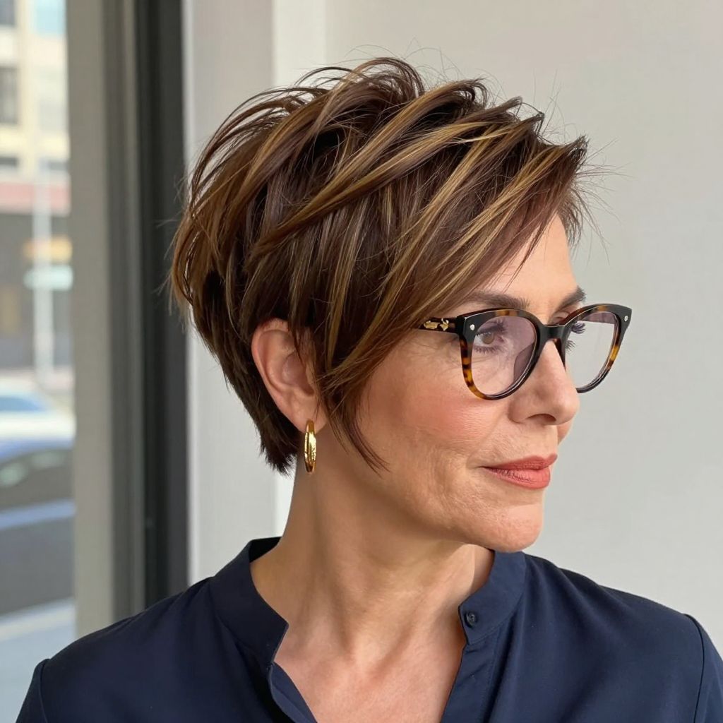 Pixie Cut with Long Top