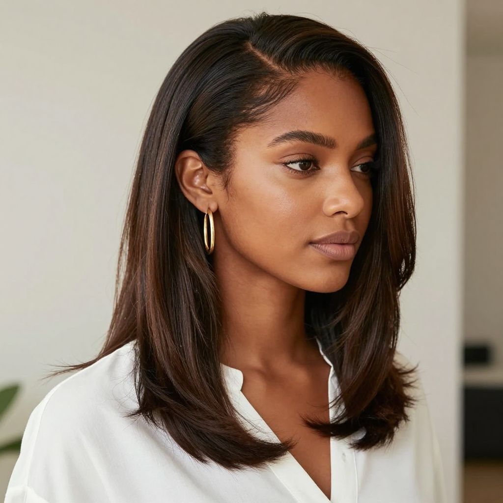 Side Swept Half Up