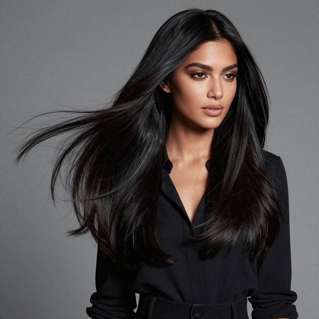 Half Up Layered Blowout