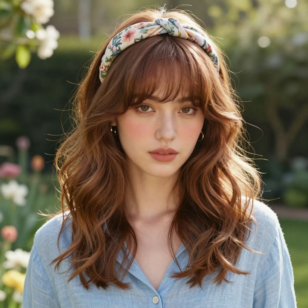 Twisted Front with a Floral Headband