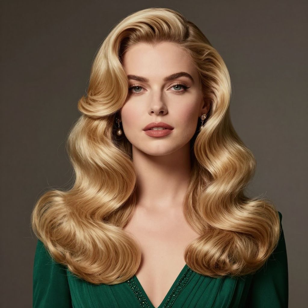 Glamorous Hollywood Waves