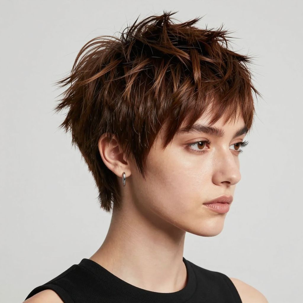 Pixie Cut with Textured Spikes