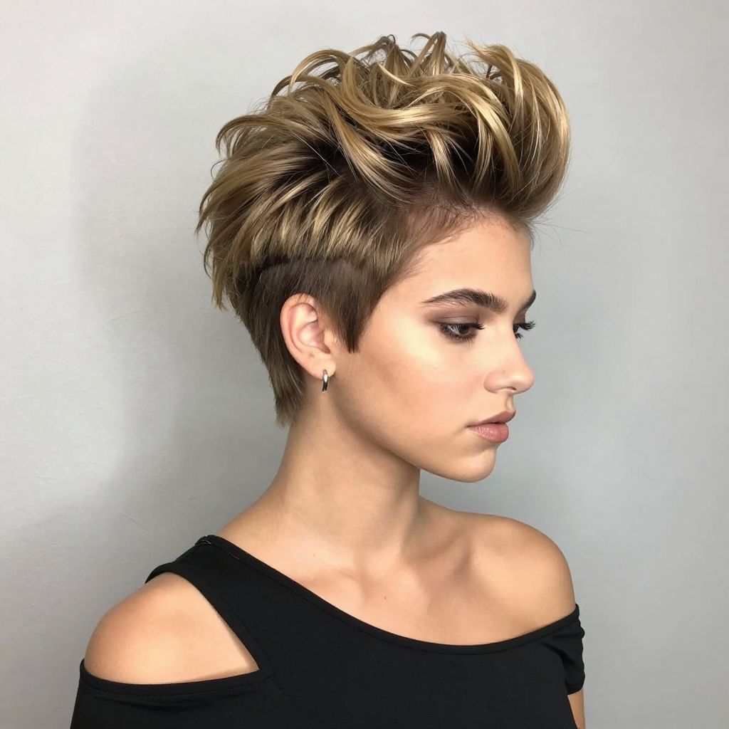 Faux Hawk with Sleek Sides