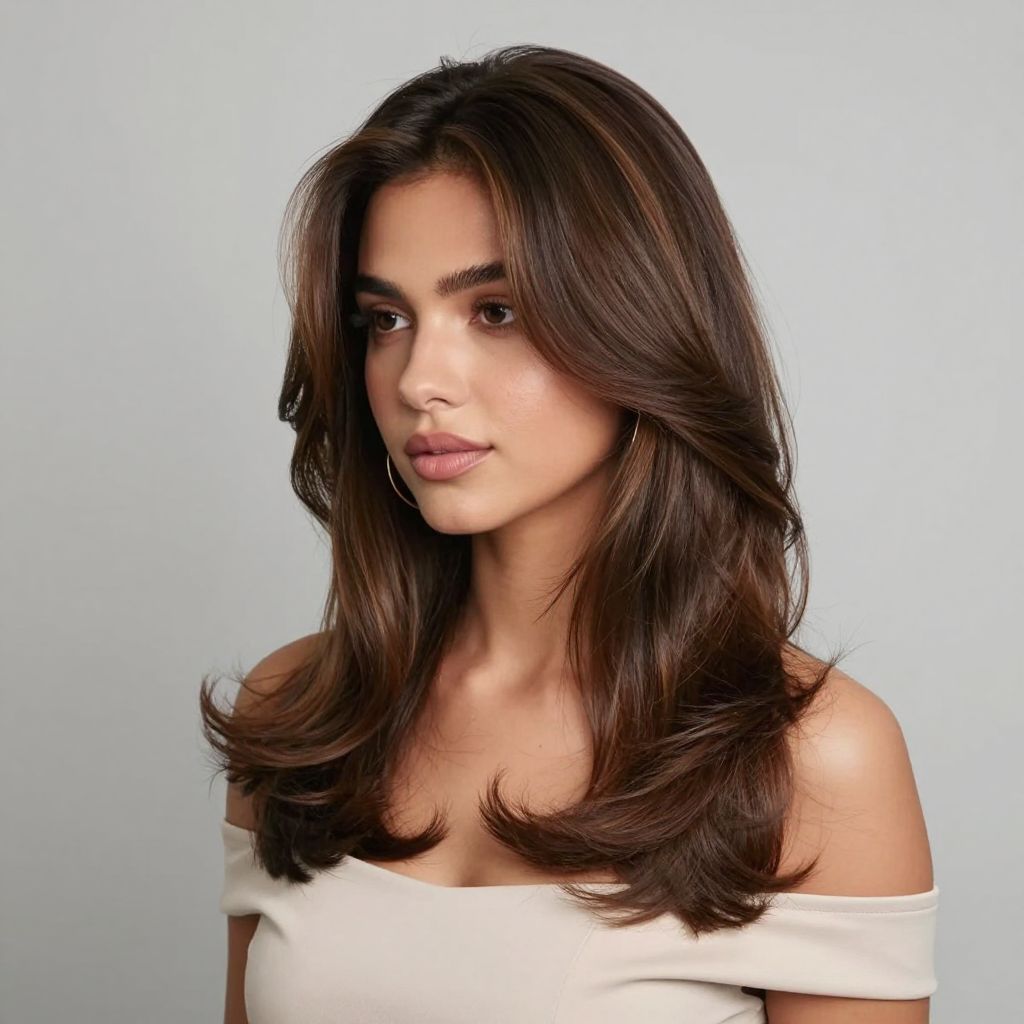 Classic Blowout with Face-Framing Volume