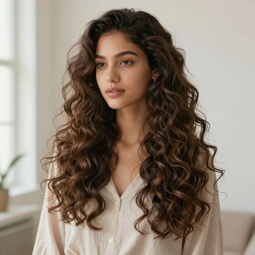 Long Curls With Defined Ends