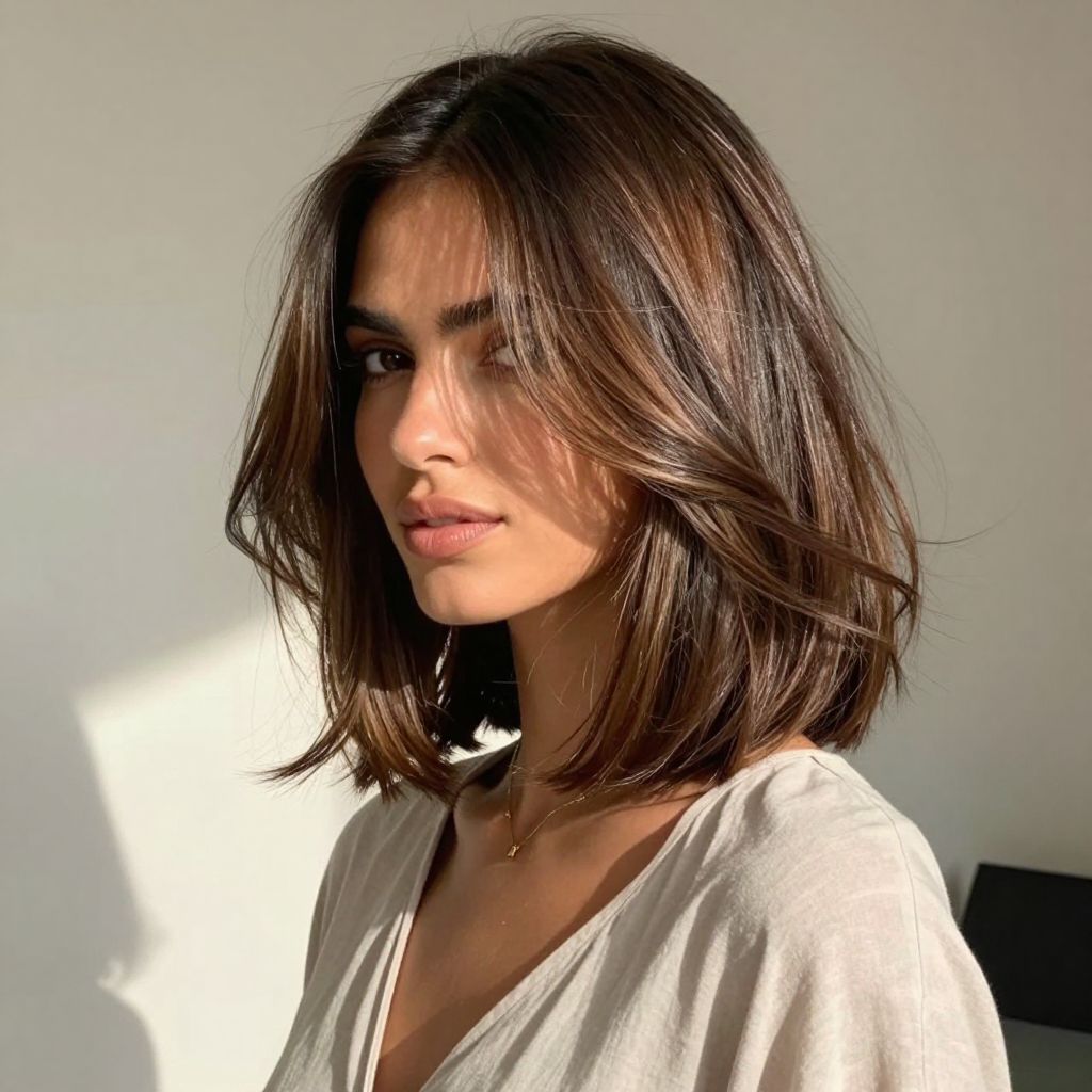 Face Framing Layered Bob