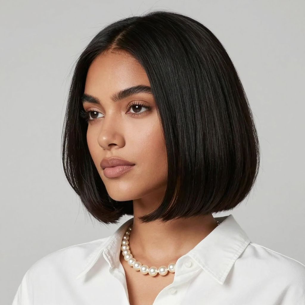Curved In Tucked Bob