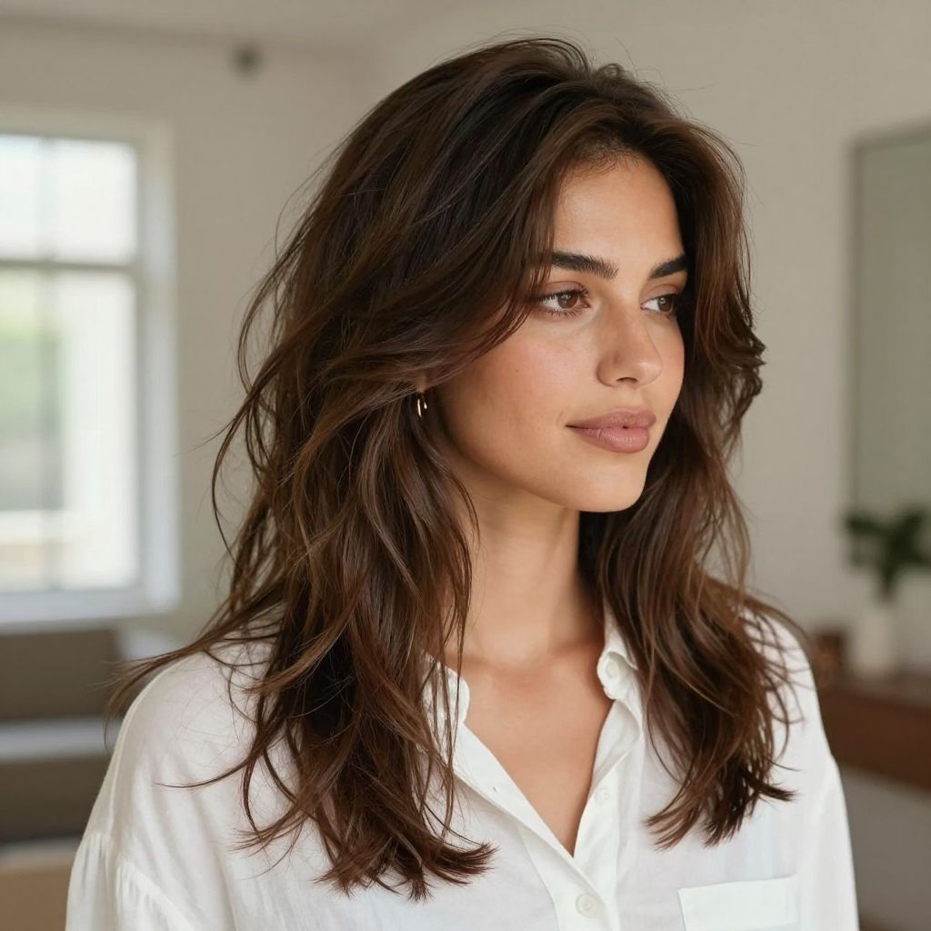 Messy Low Bun with a Face-Framing Tendril