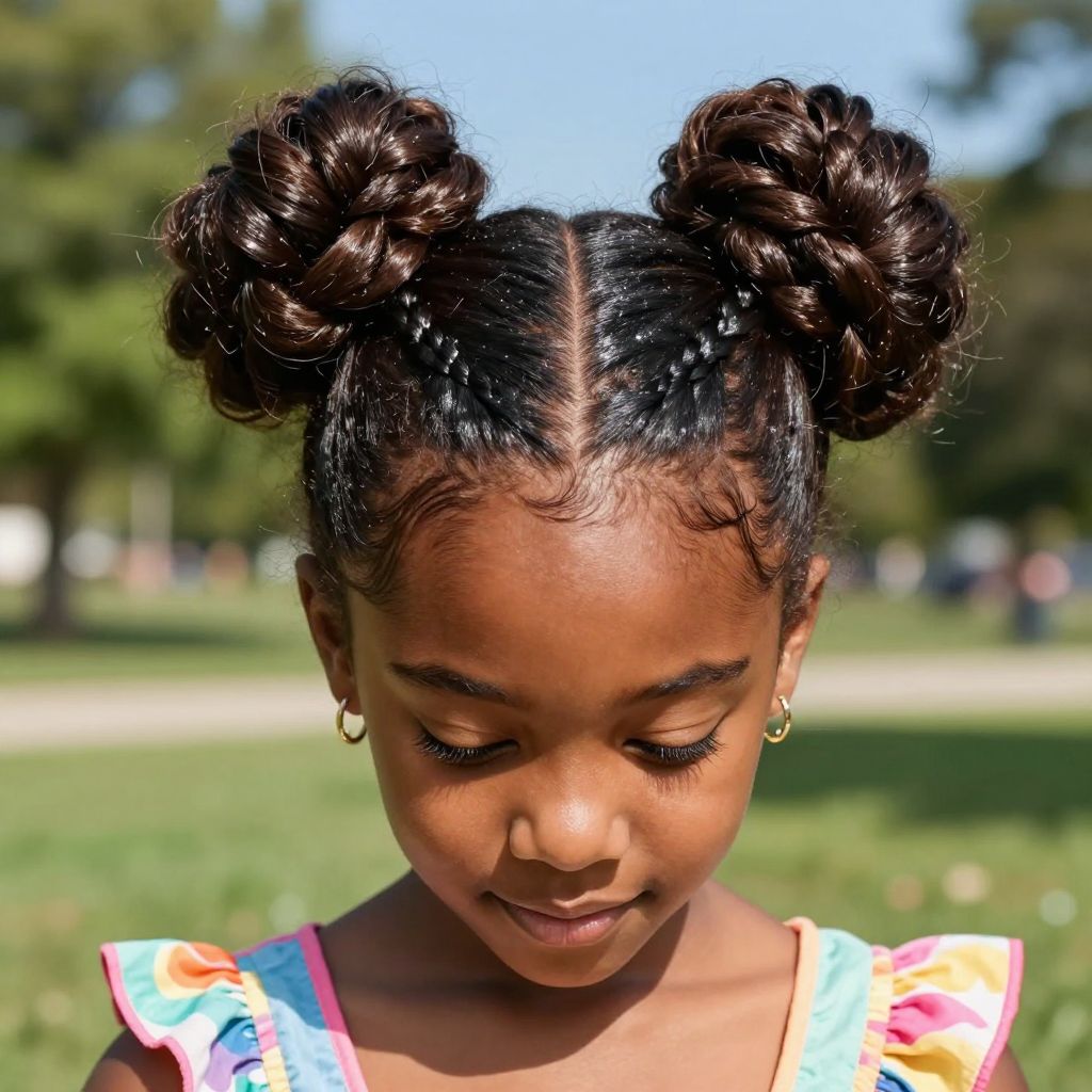 Braided Space Buns