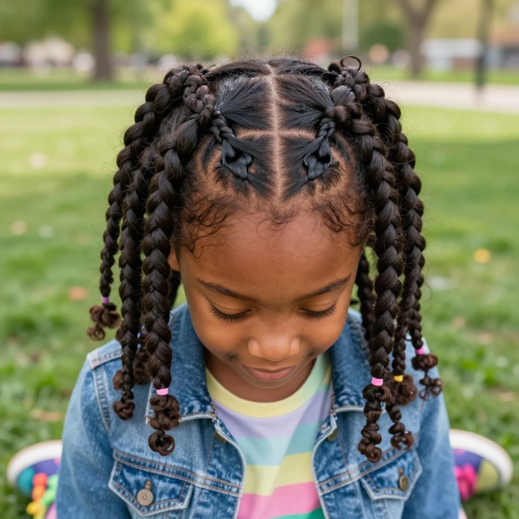Heart Part Braids
