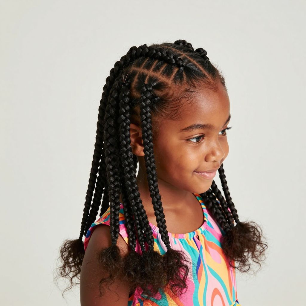 Stitch Braids With Long Ends