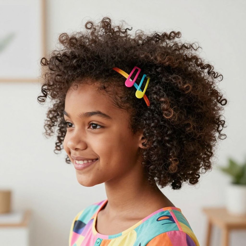 Side Swept Afro Puff