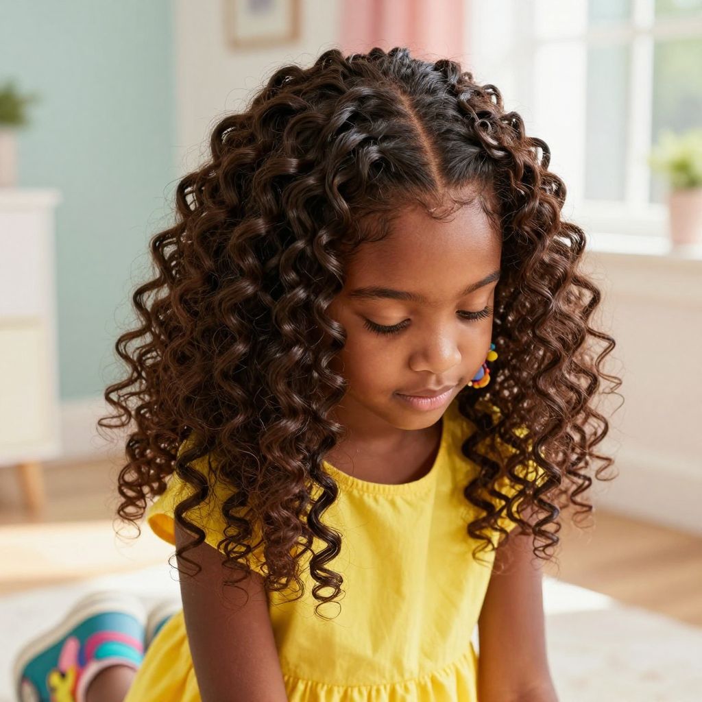 Twist Out With Side Part