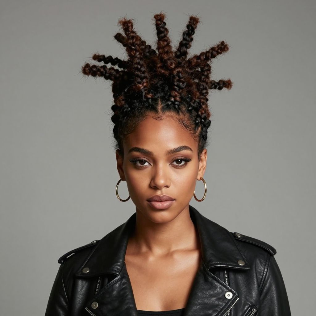 Locs Pompadour Style