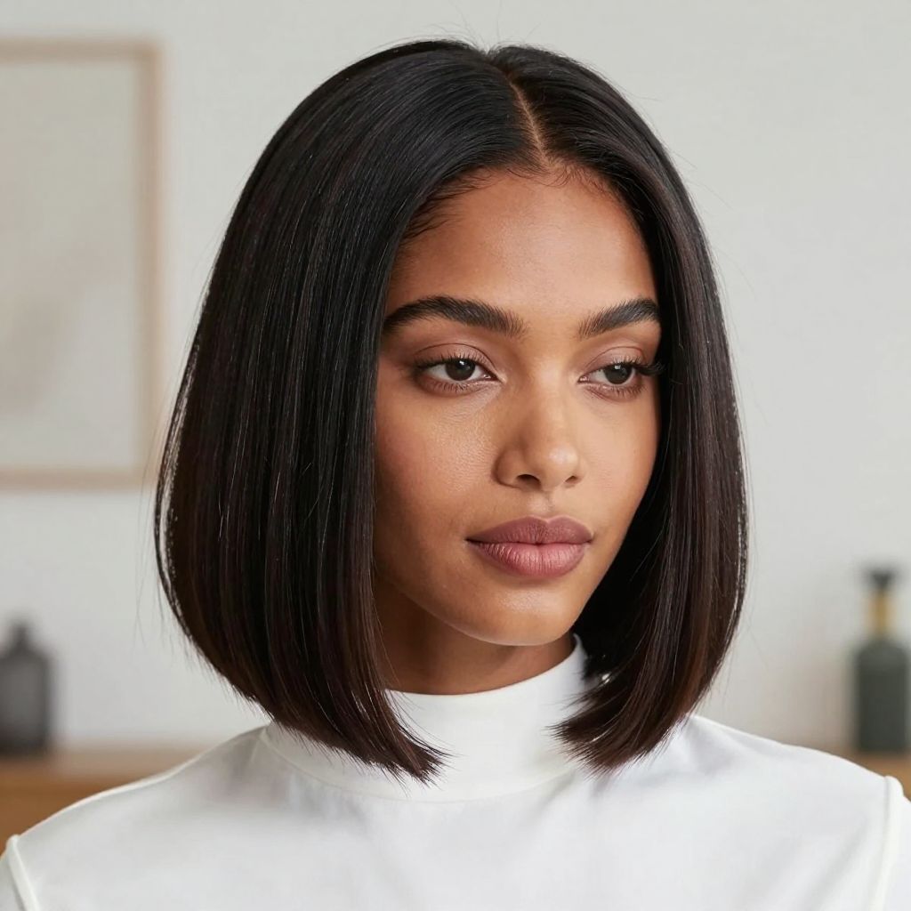 Short Bob Locs with Side Part