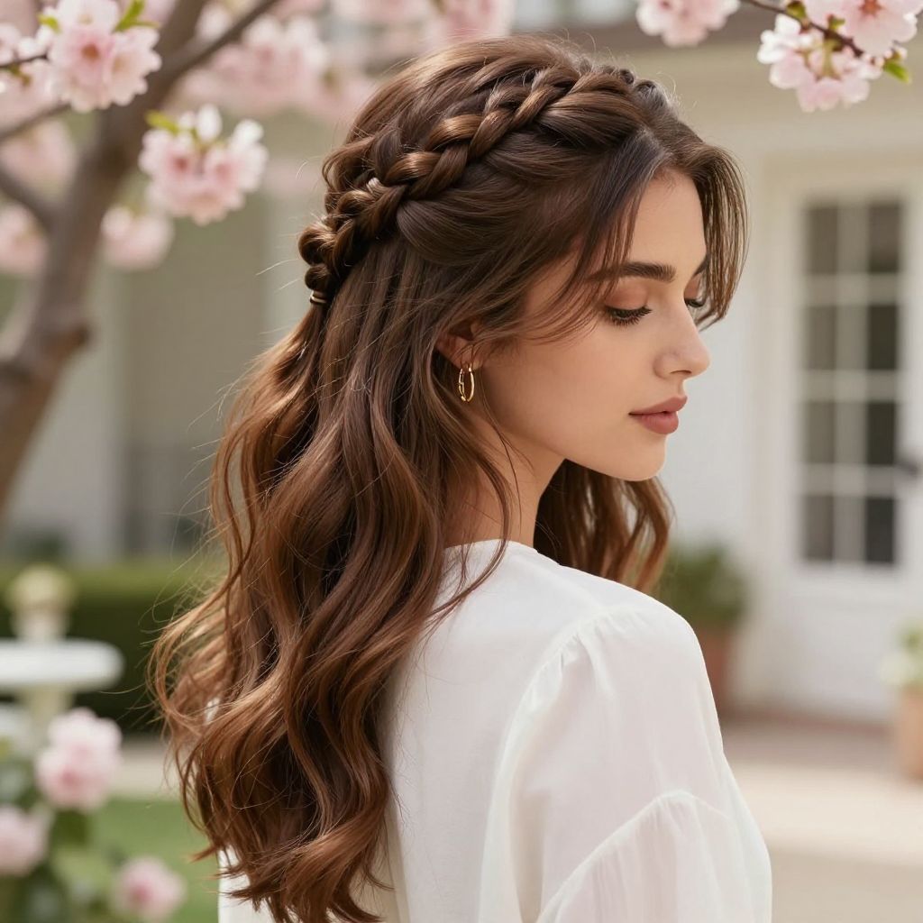 Half-Up Braided Crown