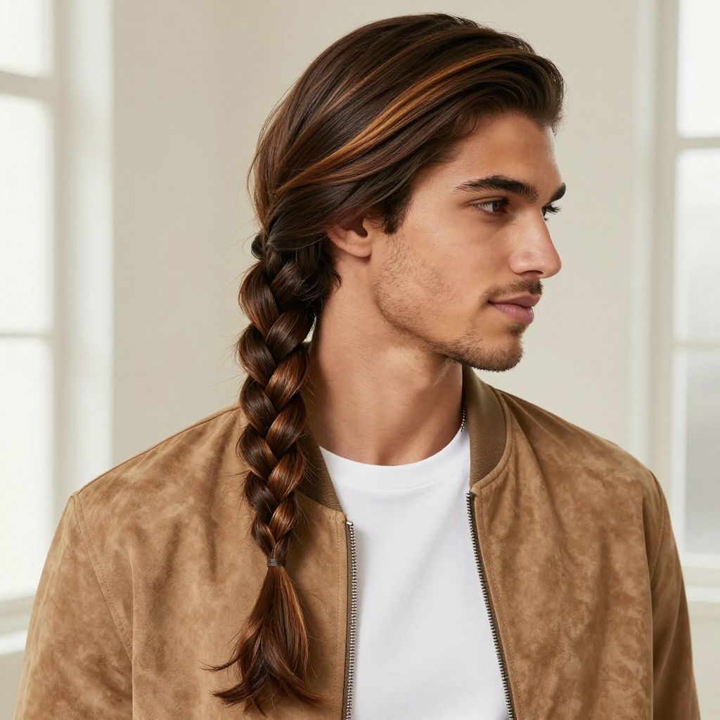 Side Swept Single Braid