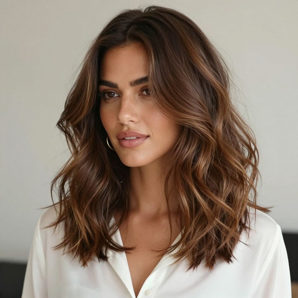 Voluminous Wavy Lob