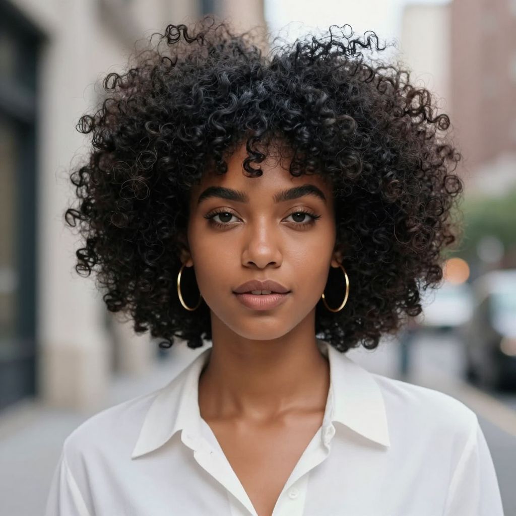 High-Volume Curly Afro