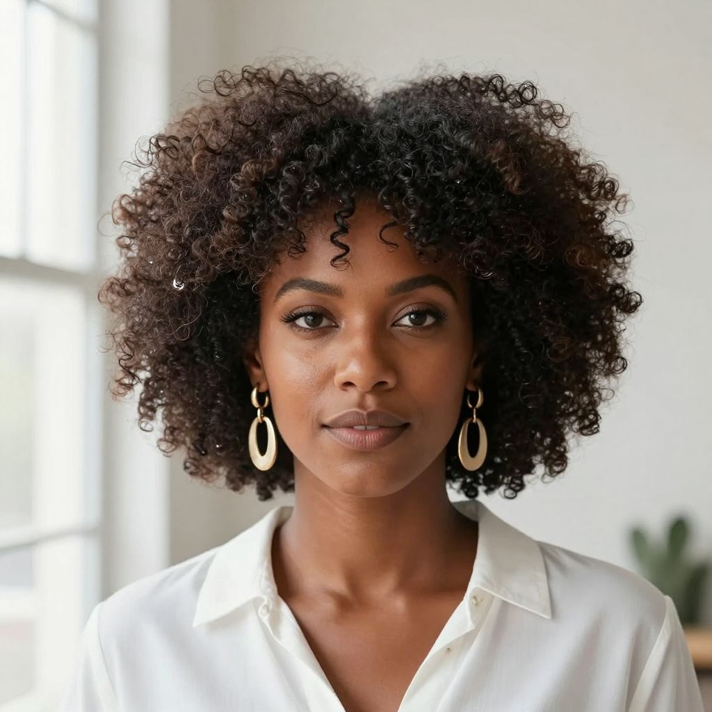 Rounded Afro