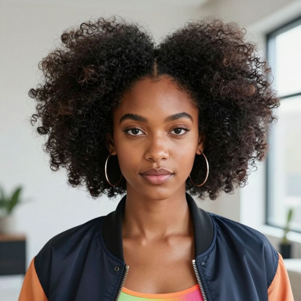 Afro Puff Pigtails