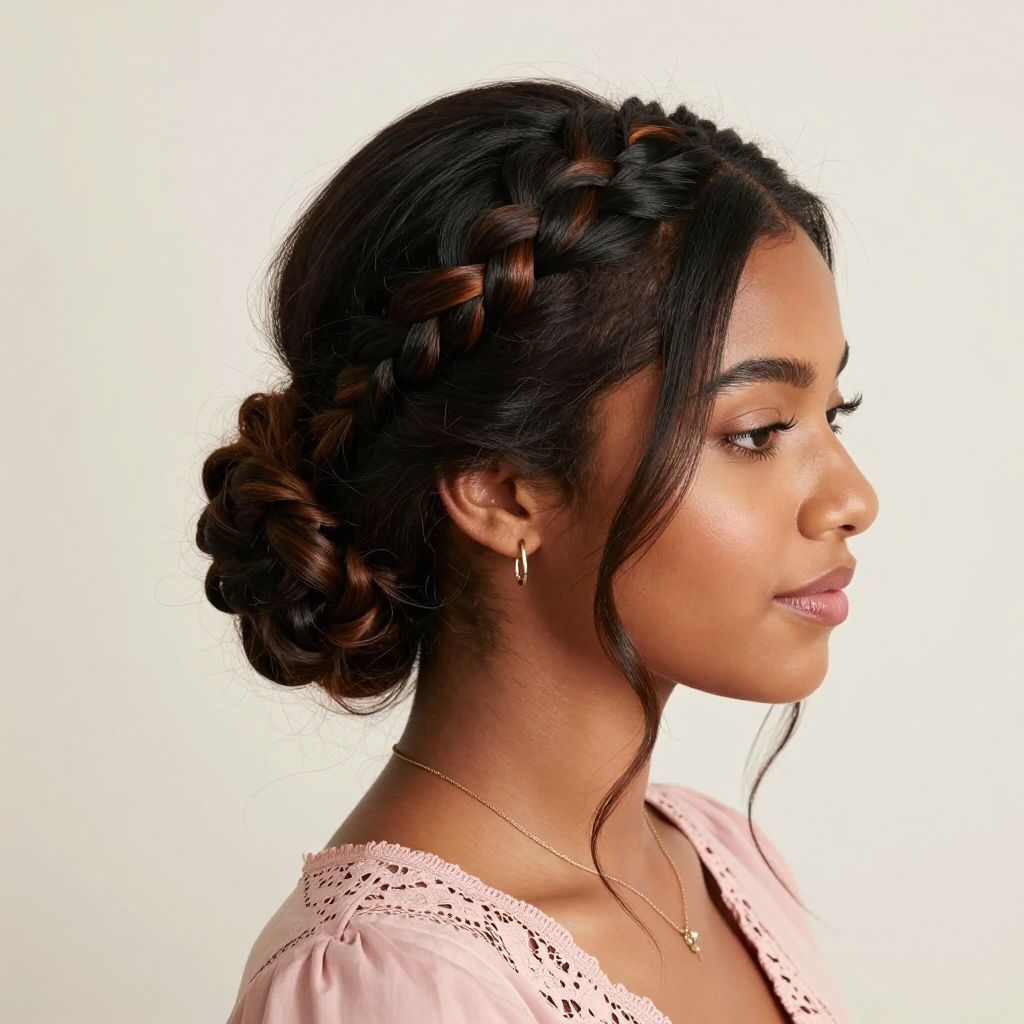 Crown Braid Updo