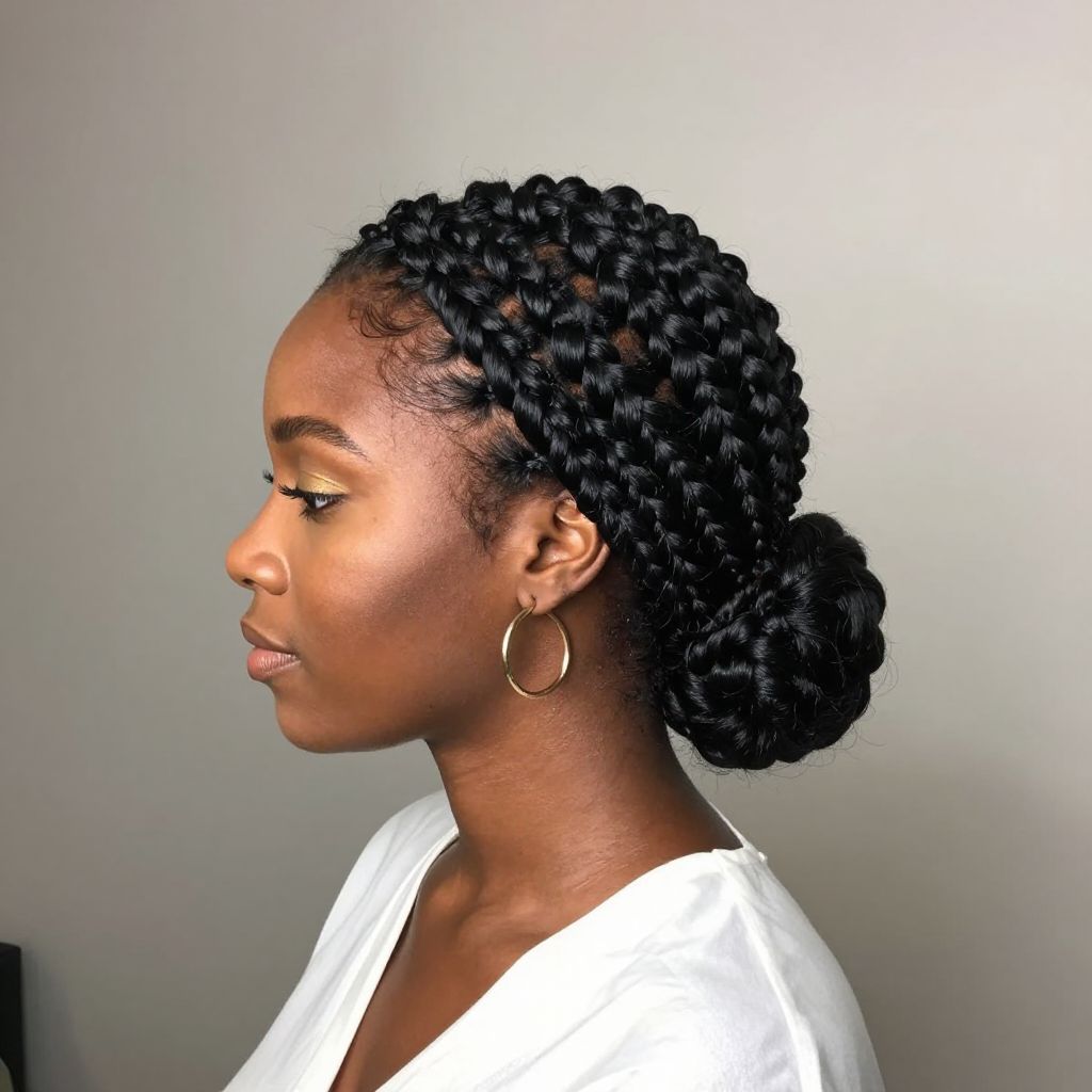 Flat Twists Into Bun