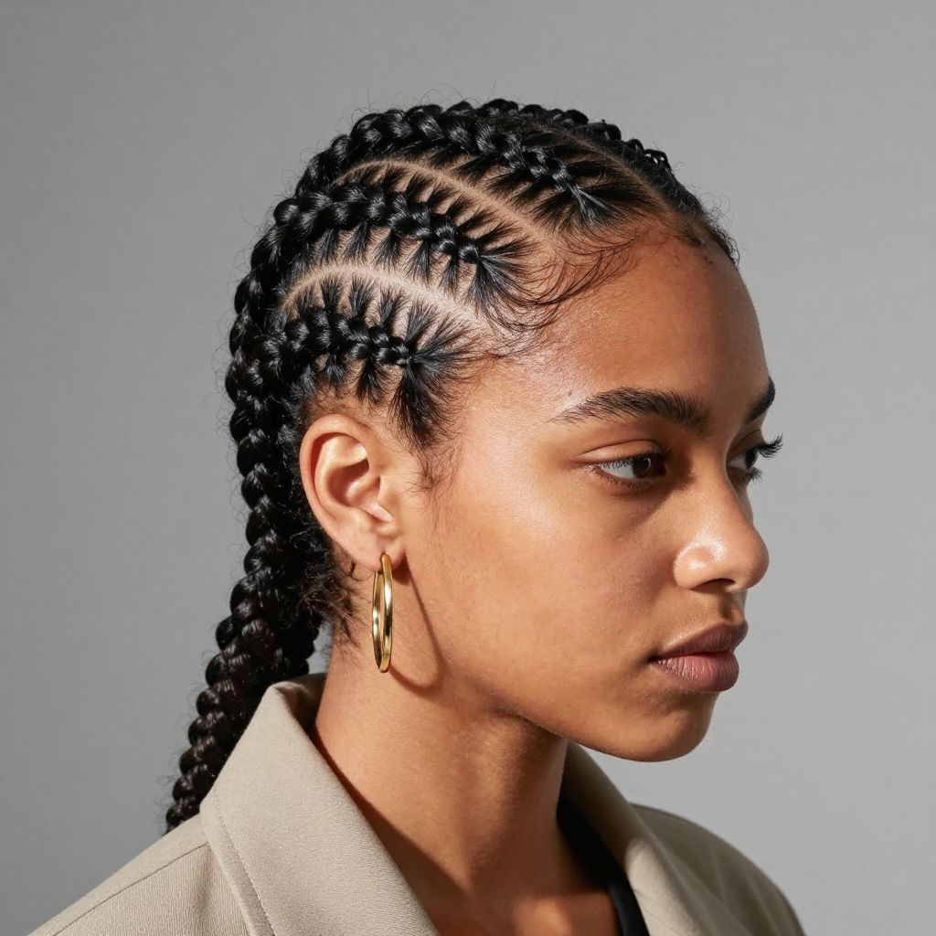 Zigzag Cornrow Design