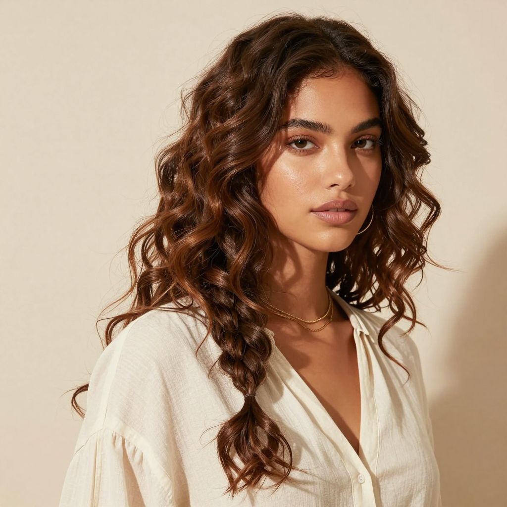 Side Swept Twists with Loose Ends
