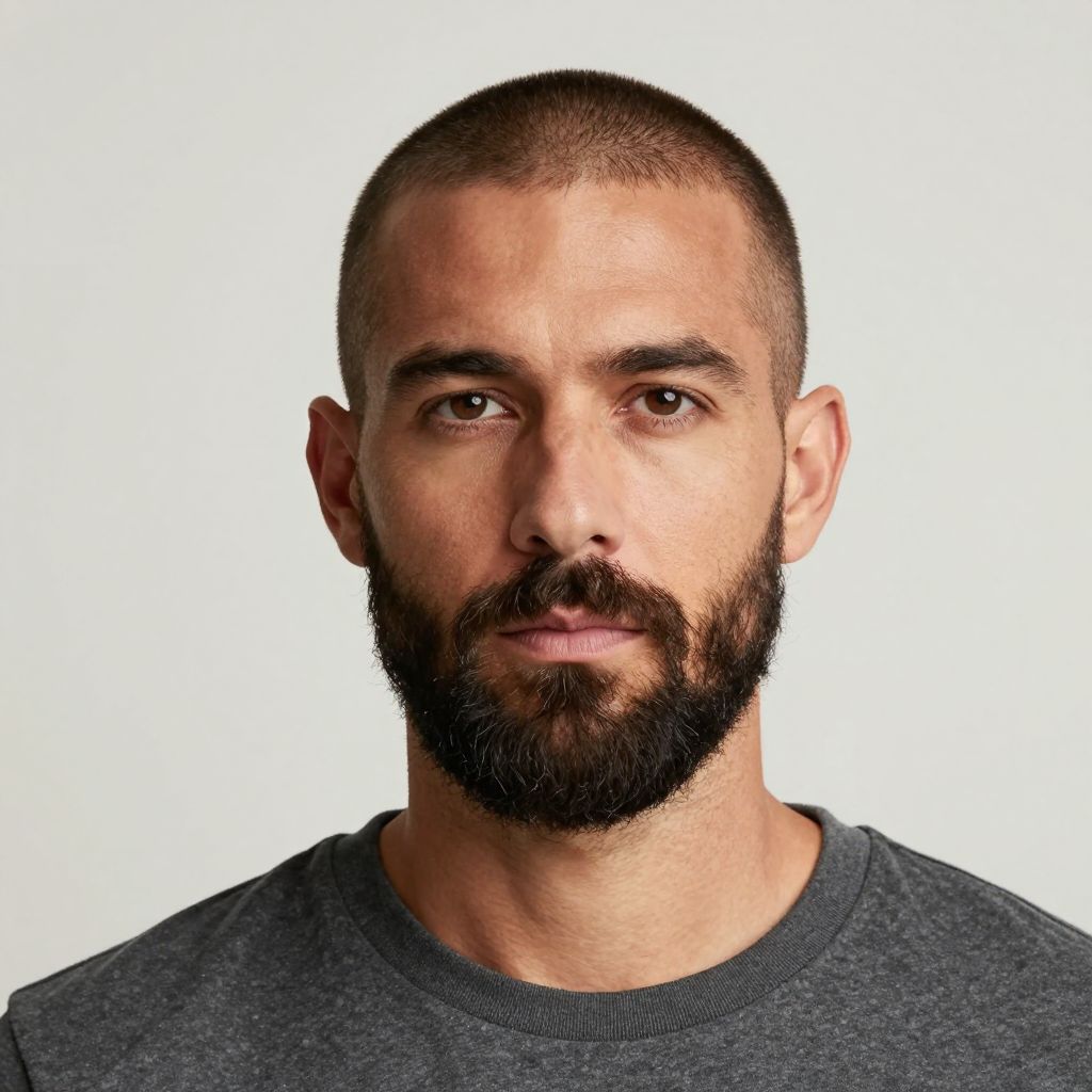Buzz Cut with Beard Balance