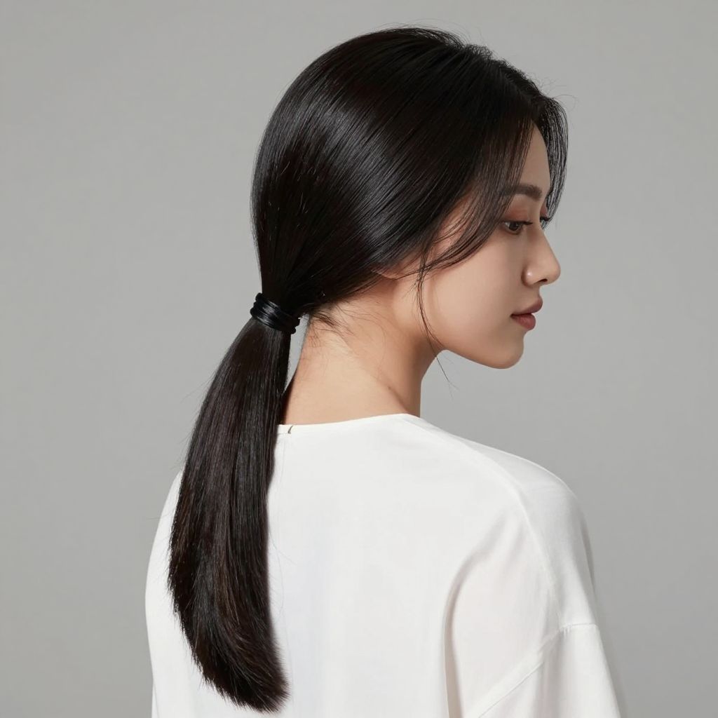 Sleek Low Ponytail