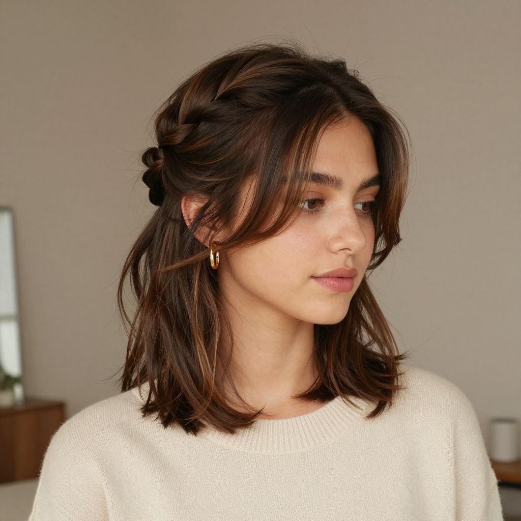 Twisted Half-Updo