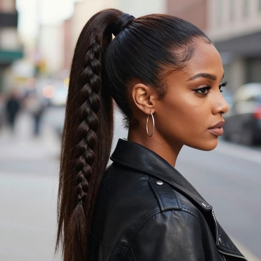 Braided Base Ponytail