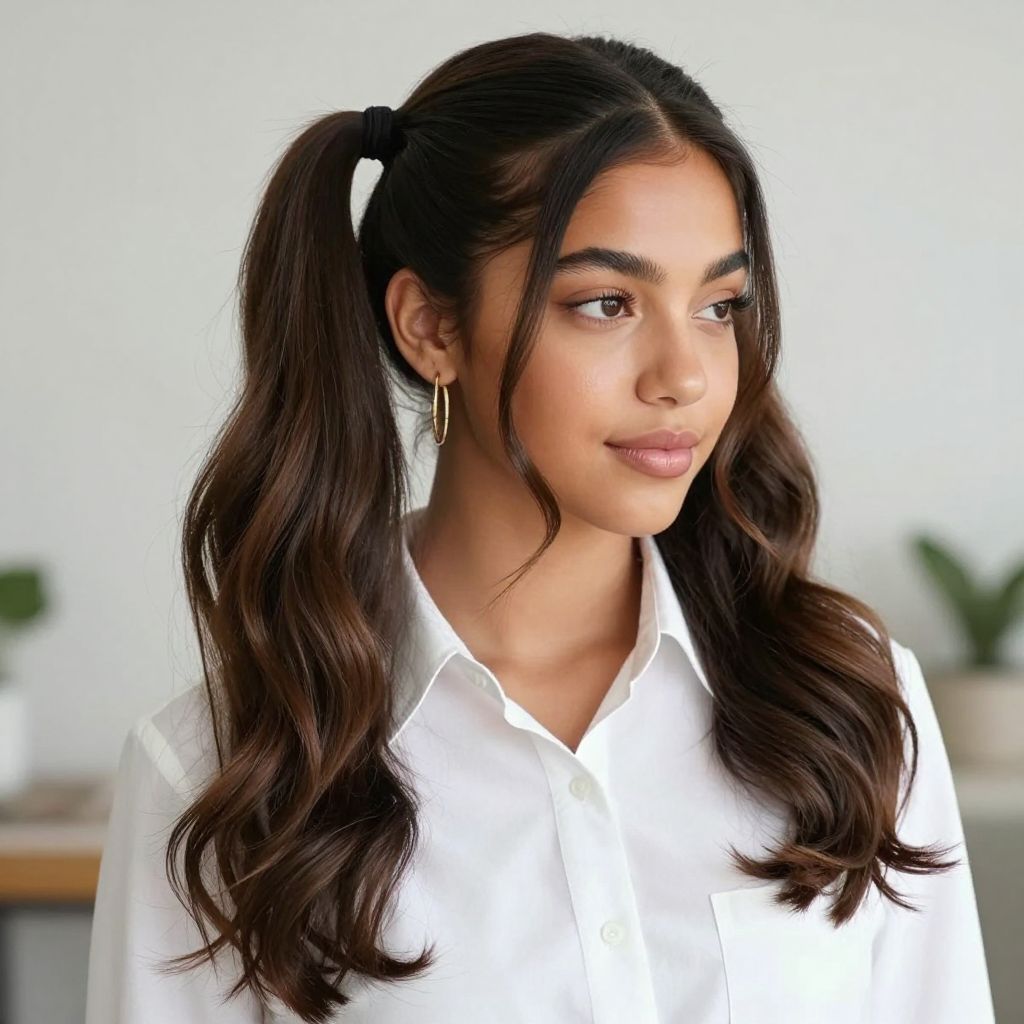 Twisted Double Ponytails