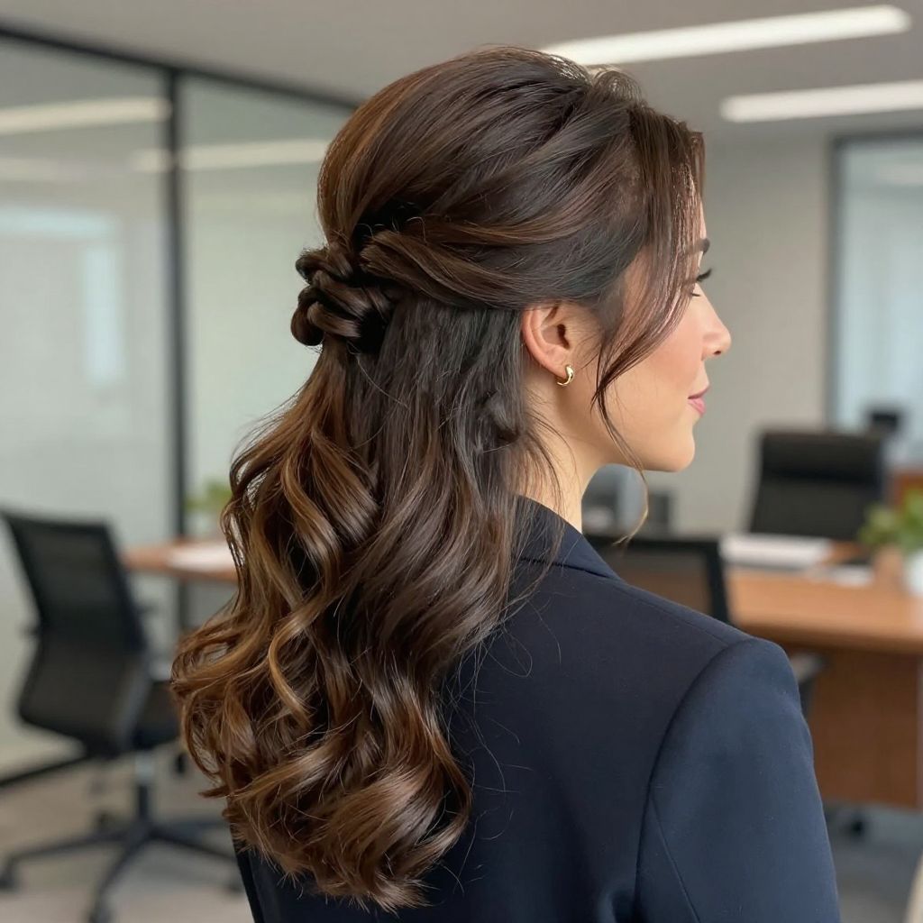 Elegant Half Up Twist