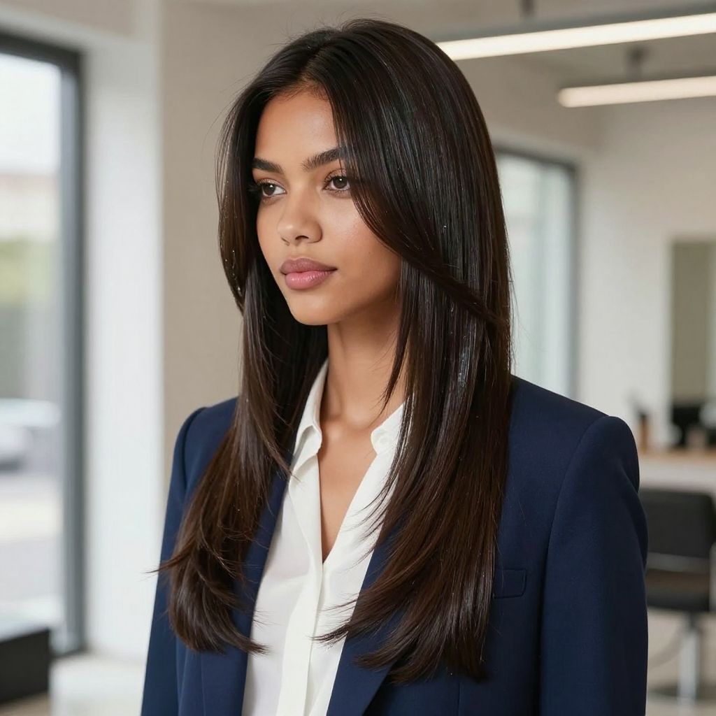Glossy Long Straight Layers
