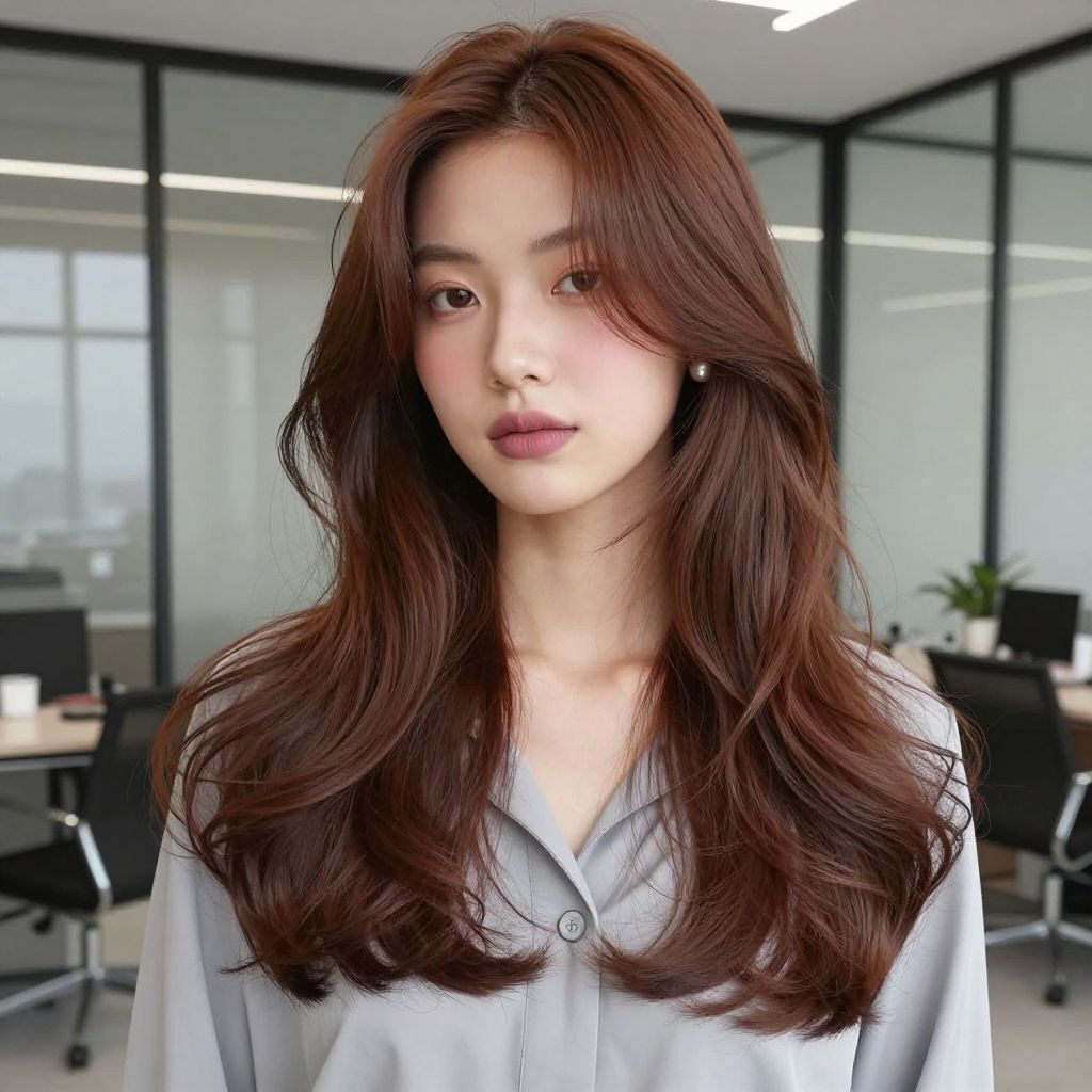 Long Layers With Side Part