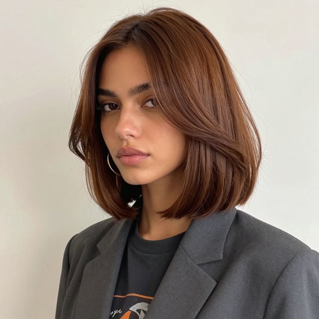 Chic Shoulder Length Flip prom hairstyle