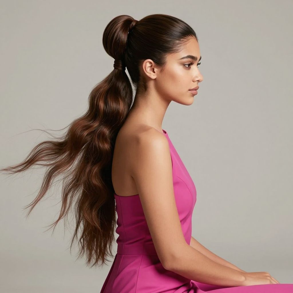 Bubble Ponytail prom hairstyle